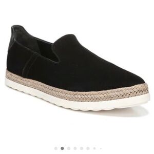 Vince Black Slip-On Sneakers